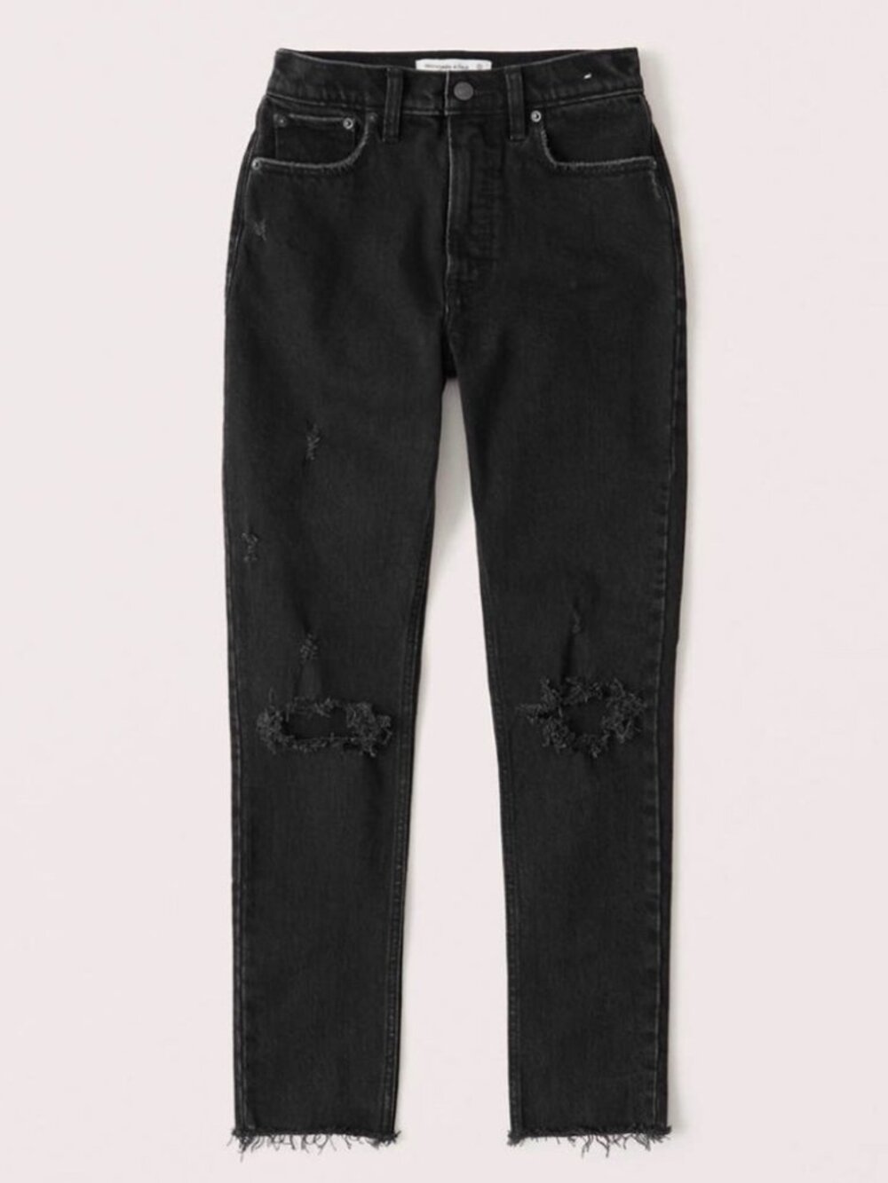 Abercrombie The Skinny High Rise Distressed